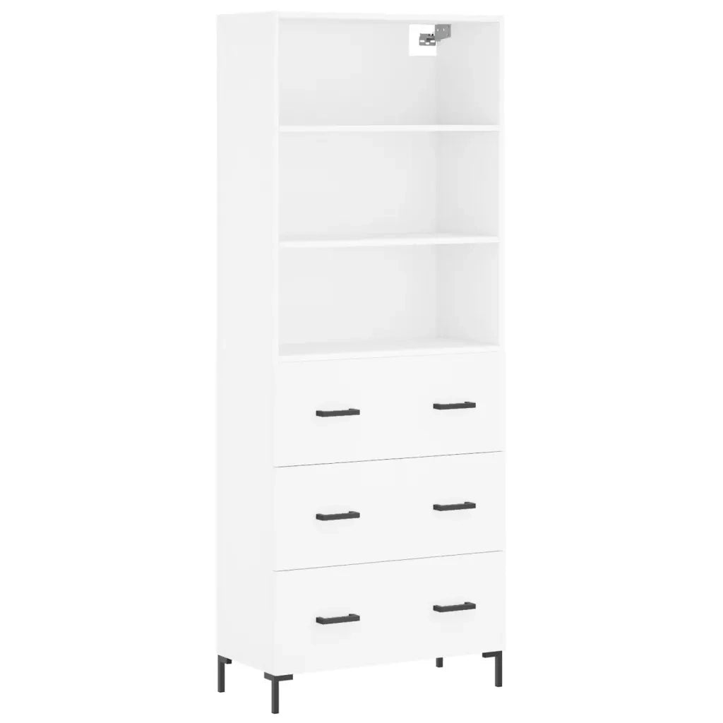 Credenza Bianca 69,5x34x180 cm in Legno Multistratocod mxl 125750