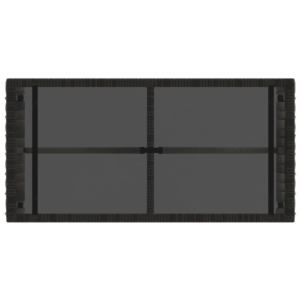 Tavolo da Esterno Grigio e Nero 80 x 40 x 40 cm 42025183