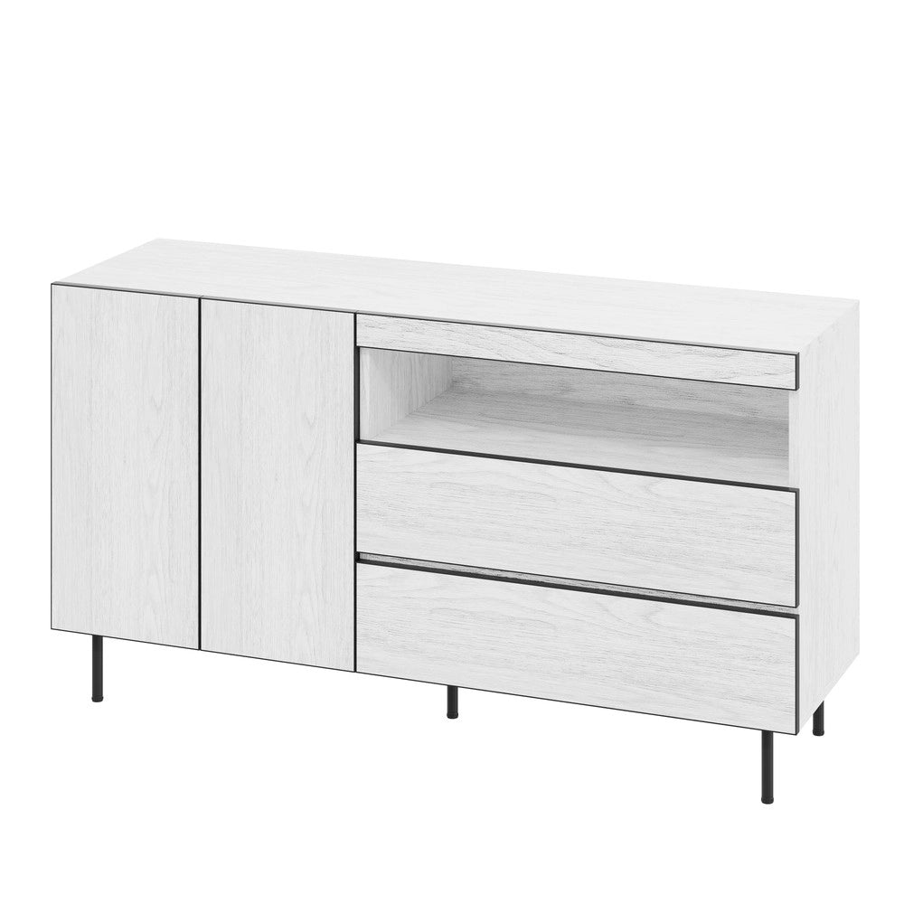 Cassettiera Mobile Soggiorno ¨C MINIMAL ¨C Legno, Ante, Cassetti, Ripiani