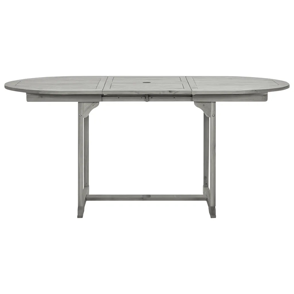 Tavolo da Pranzo per Esterni (120-170)x80x75 cm Massello Acacia 316574