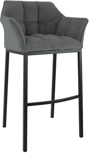 Sgabello bar Damaso B Cord con telaio a 4 piedi 4