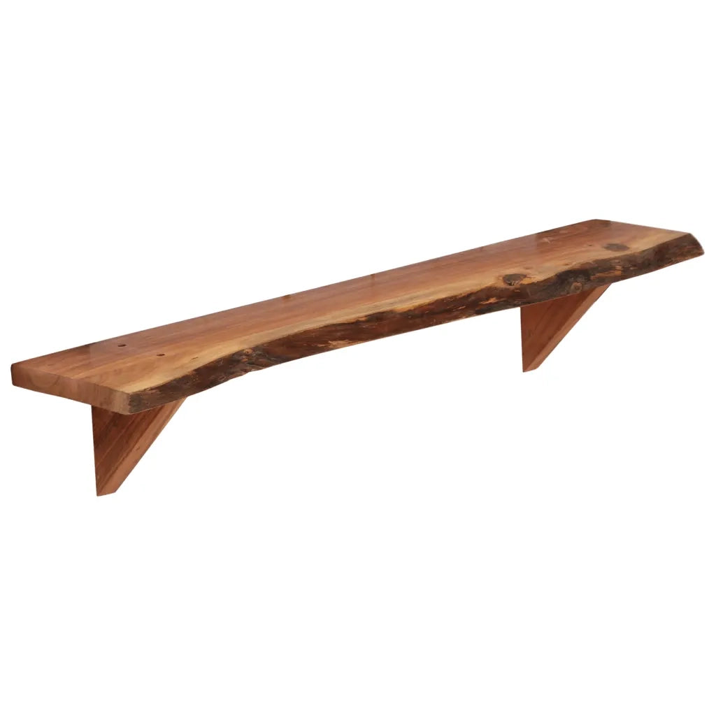 Mensole 2 pz 90x20x18 cm in Legno Massello di Acacia 247928