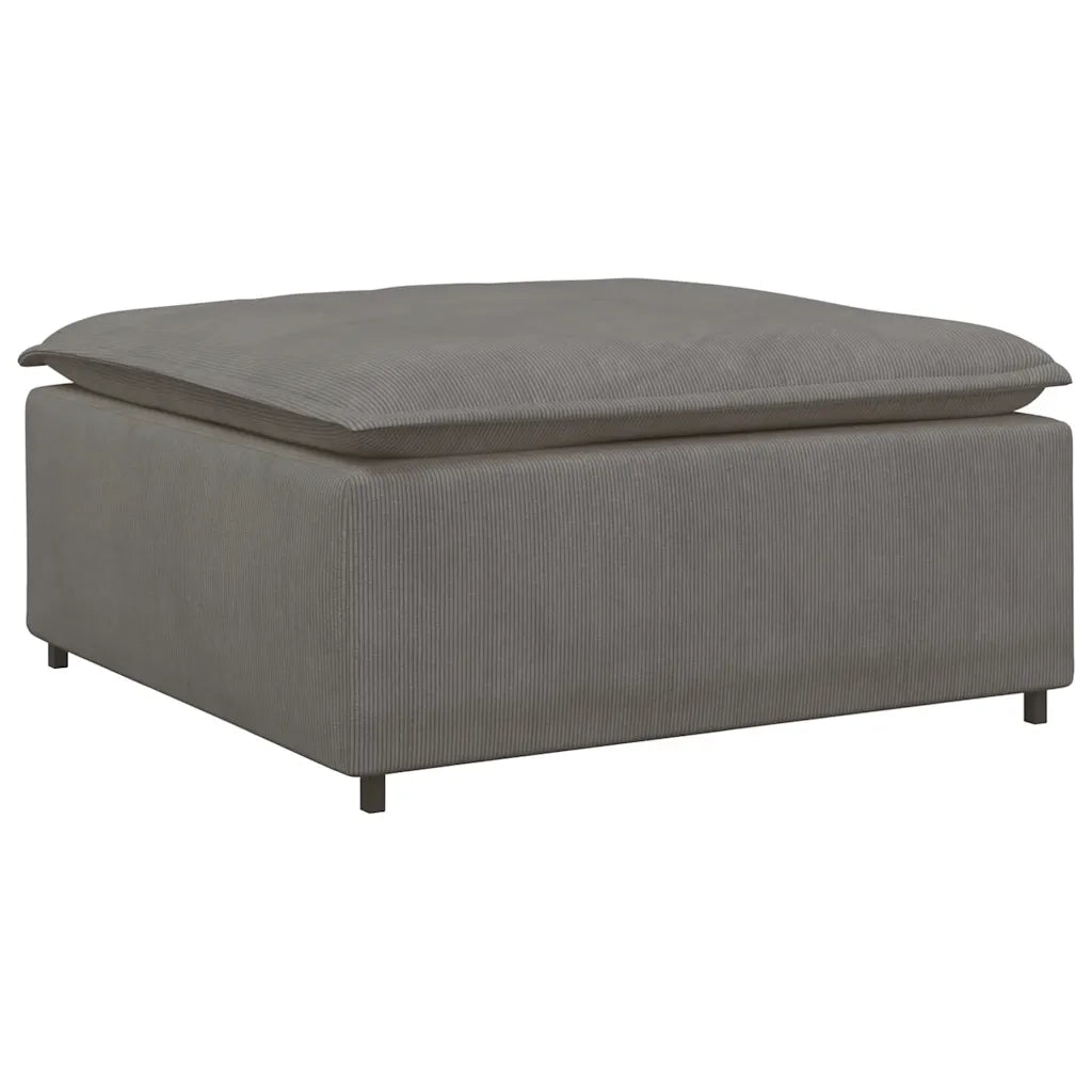 Divano da Giardino-Modulo Poggiapiedi Divano Modulare Grigio Chiaro 100x100x48 cm 563020
