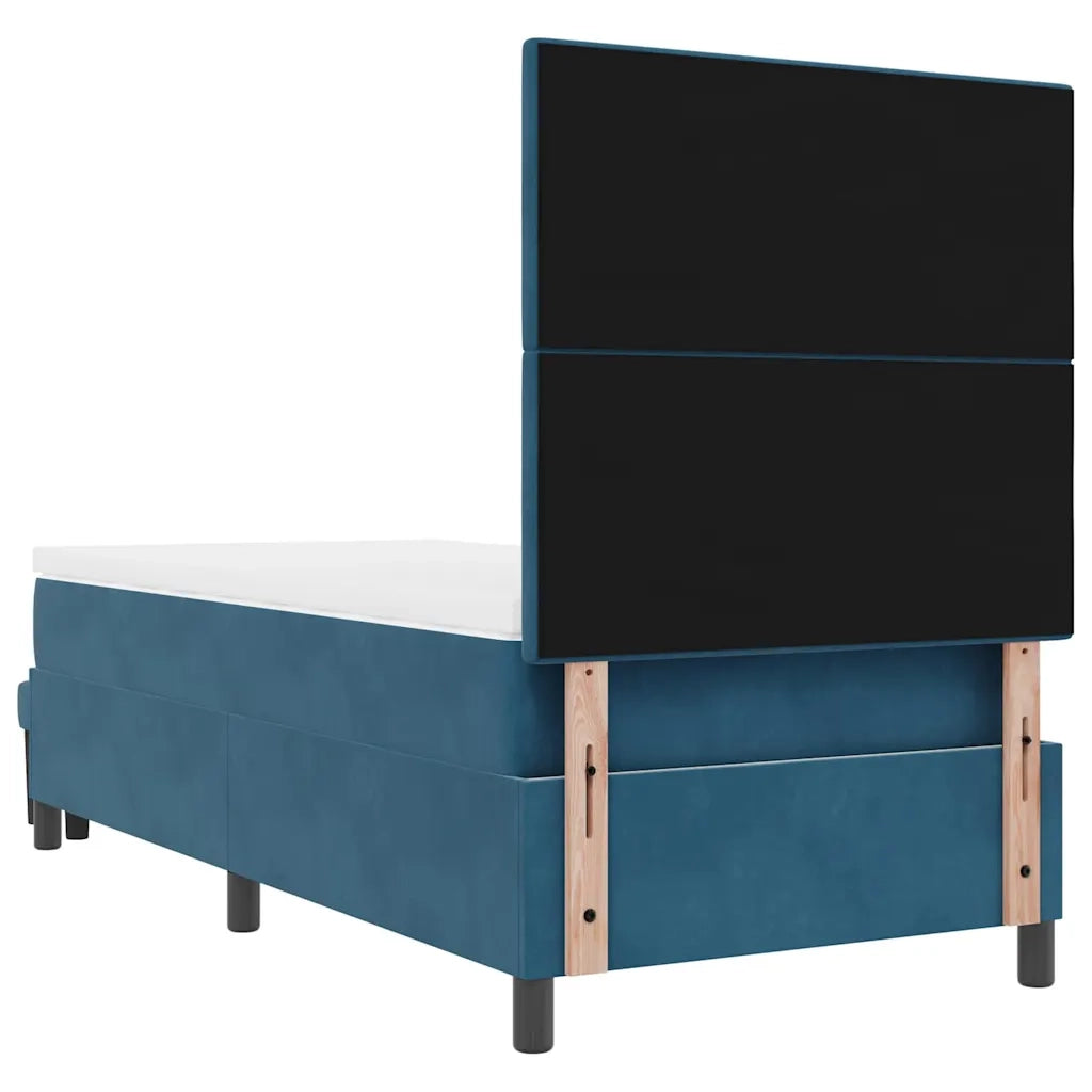 Letto a molle con testiera Blu scuro 200 x 80 cm Velluto 3344478