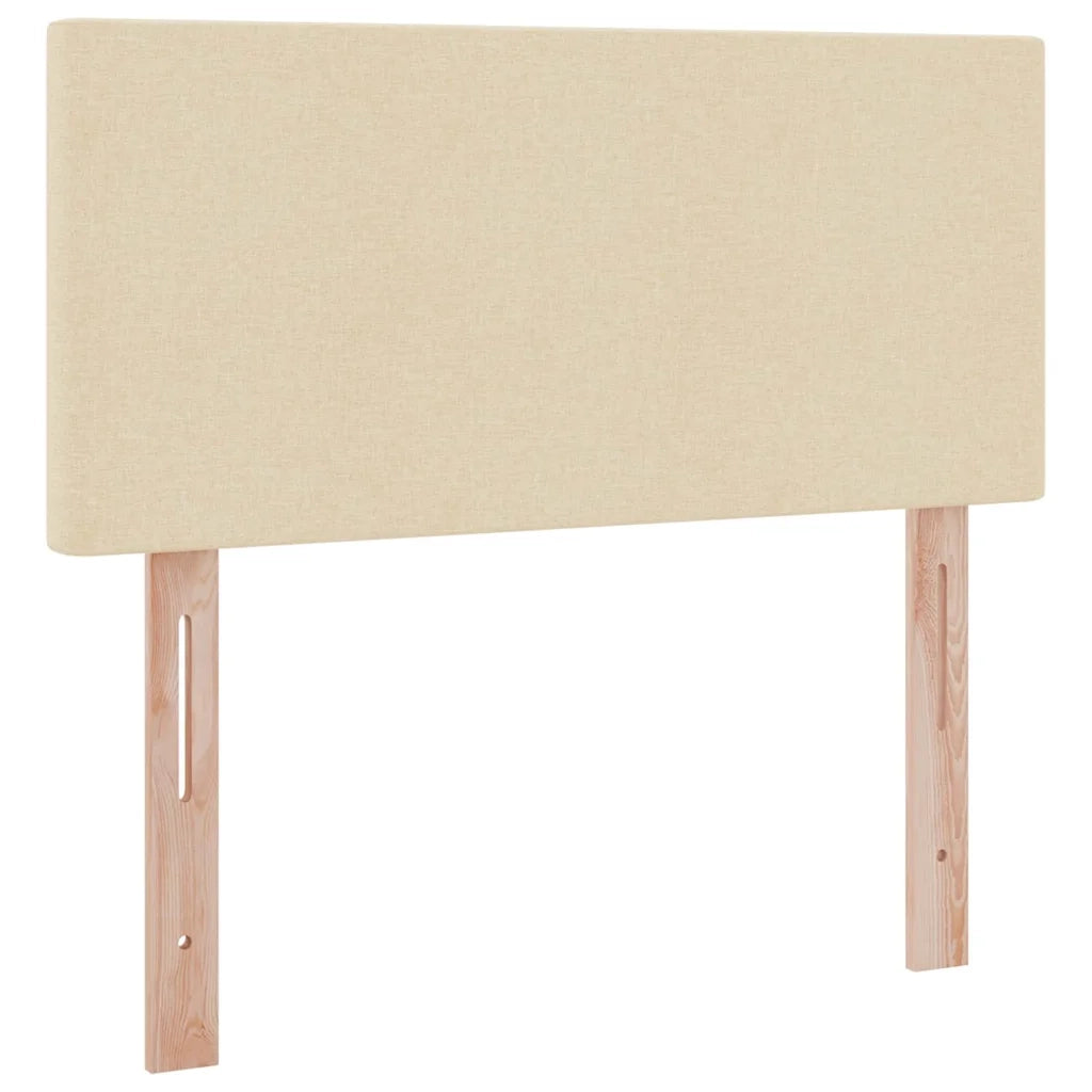 Letto con contenitore e materasso Crema 100 x 200 cm
