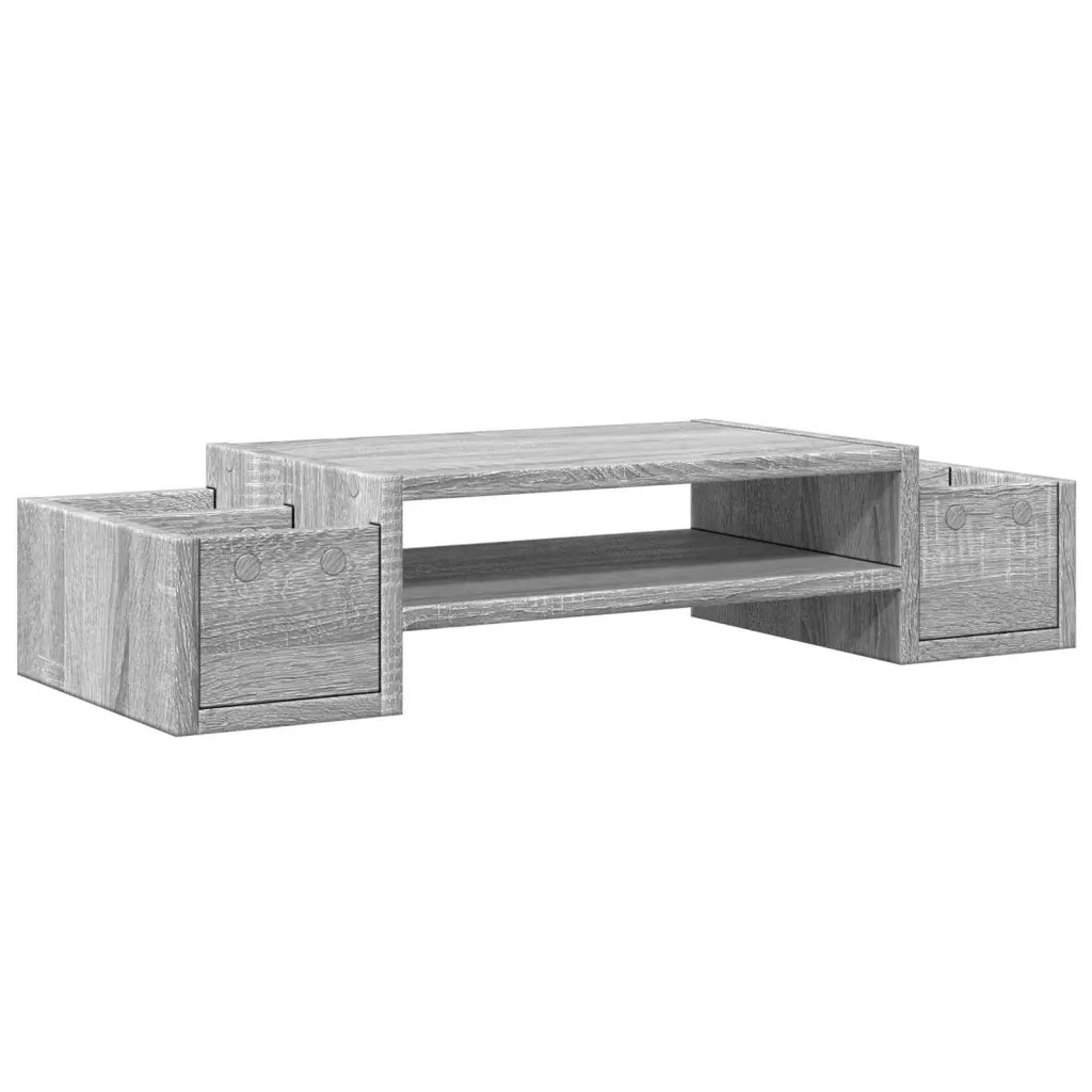 vidaXL Supporto Monitor con Contenitore Sonoma 70x27x15 cm Truciolato