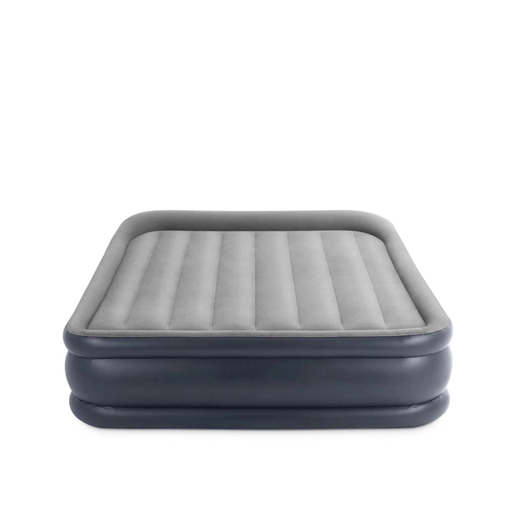 Intex 64136ND Materasso Dura-Beam Pillow Rest Deluxe Matrimoniale Bicolore con Pompa Elettrica Incorporata 152x203x42 cm