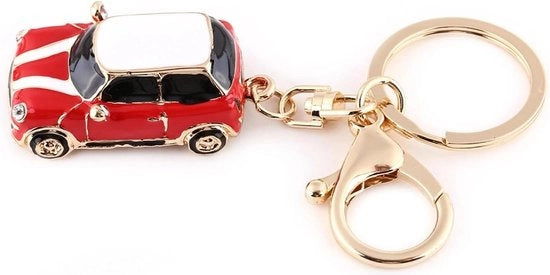 Sostegno chiavi per auto con zinklegering - ideali come regali di Natale per uomini e donne - rosso.