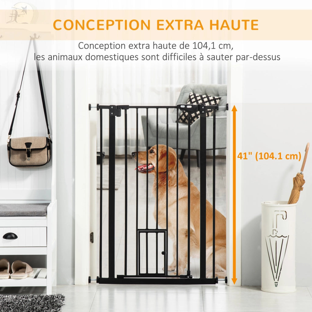 Barriera di sicurezza per animali ¨C zephmum ¨C nero 104.1 cm