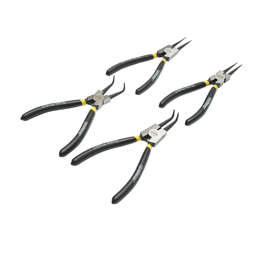 Set di pinze di sicurezza, tronchesi, punta curva, per interni/esterni, punta dritta, per interni/esterni 180 mm Crownman