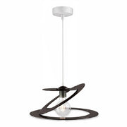 Lampadario Sospensione Metallo Taglio Laser 40 cm 1 luce  E27 Marrone