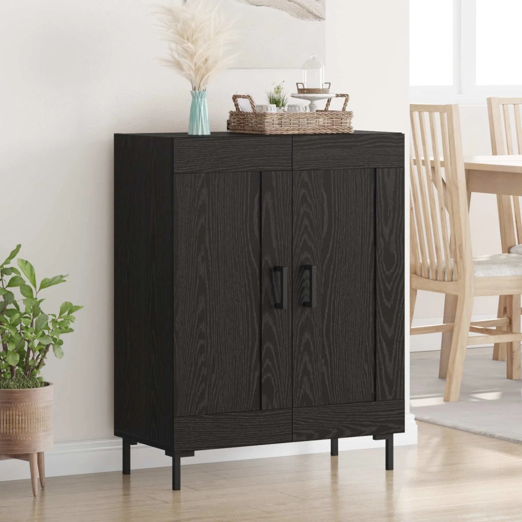 Credenza Rovere Nero 69,5 x 34 x 90 cm 881602