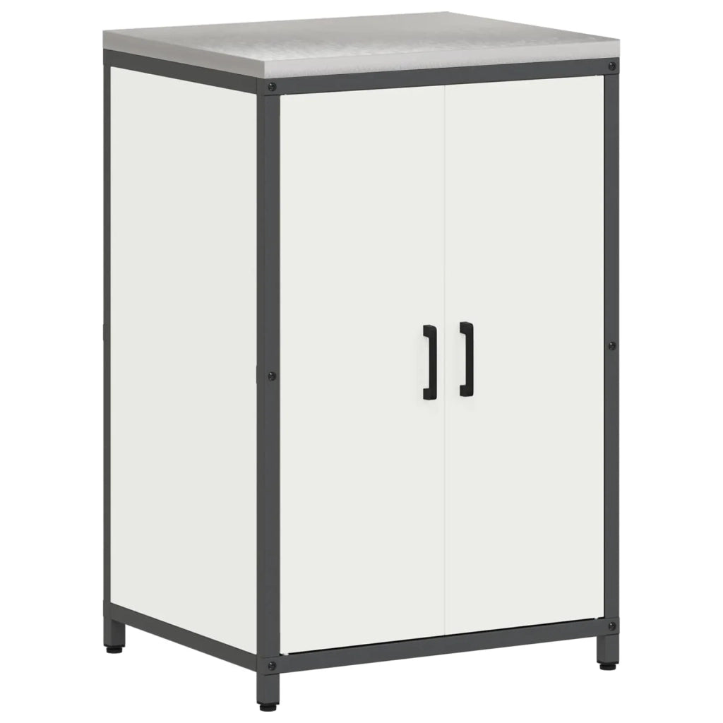 Stoccaggio in cucina con porta Bianco 60 x 50 x 92 cm Acciaio 874990