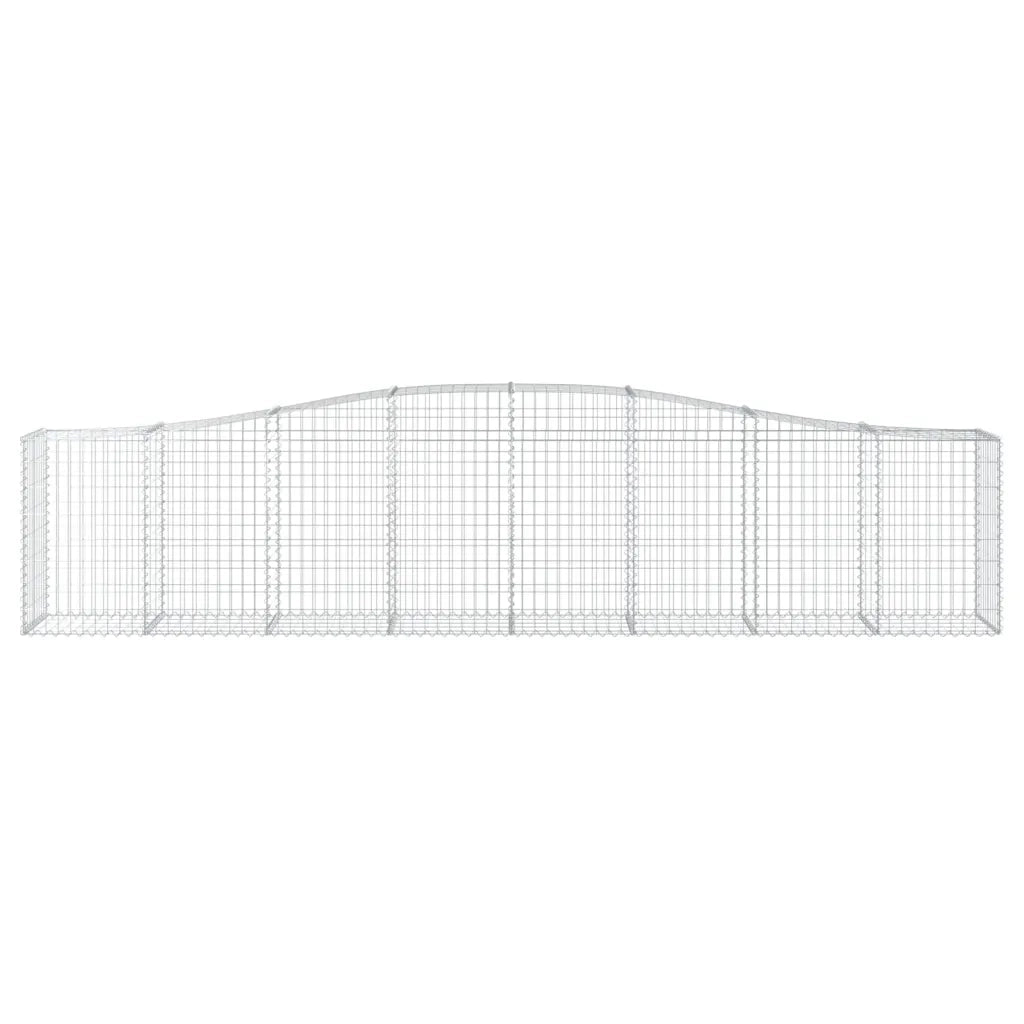 Cesti Gabbioni ad Arco 5 pz 400x50x80/100 cm Ferro Zincato 3145946