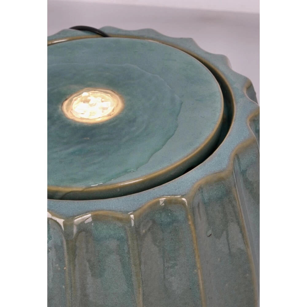 Fontana da Interno in Ceramica con Luce LED Costolata - ILY