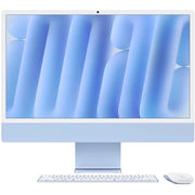 Apple iMac 24 schermo retina da 4,5K SSD da 256 GB 16 GB di RAM Chip M4 CPU a 10 core GPU a 10 core Blu (2024)