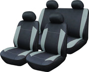 Alpha Set Completo Coprisedili auto universale grigio-nero