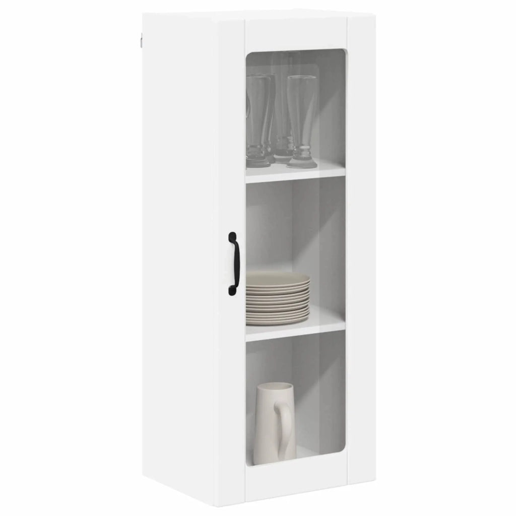 Mobile in vetro da parete LUCCA Bianco 40 x 31 x 100 cm 885095