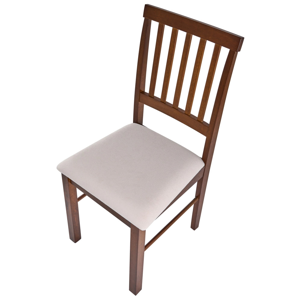 Set di 2 sedie da pranzo imbottite in marrone scuro verde scuro stile tradizionale e classico