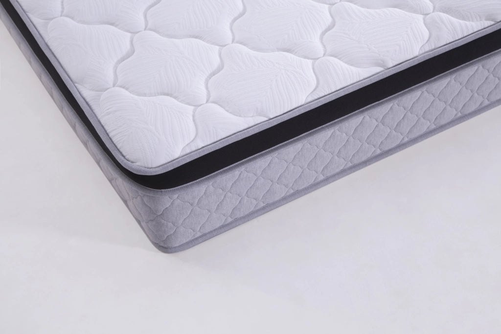 Materasso a molle insacchettate 140 × 200 cm ergonomico, 25 cm, bianco