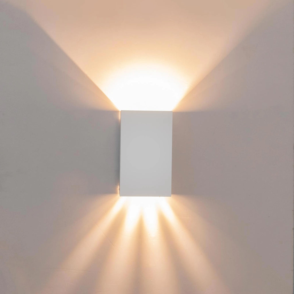 Applique murale LED 10W doppio fascio regolabile IP65 lampada bianca parete muro doppia emissione effetti luce giardino 230V 4000K