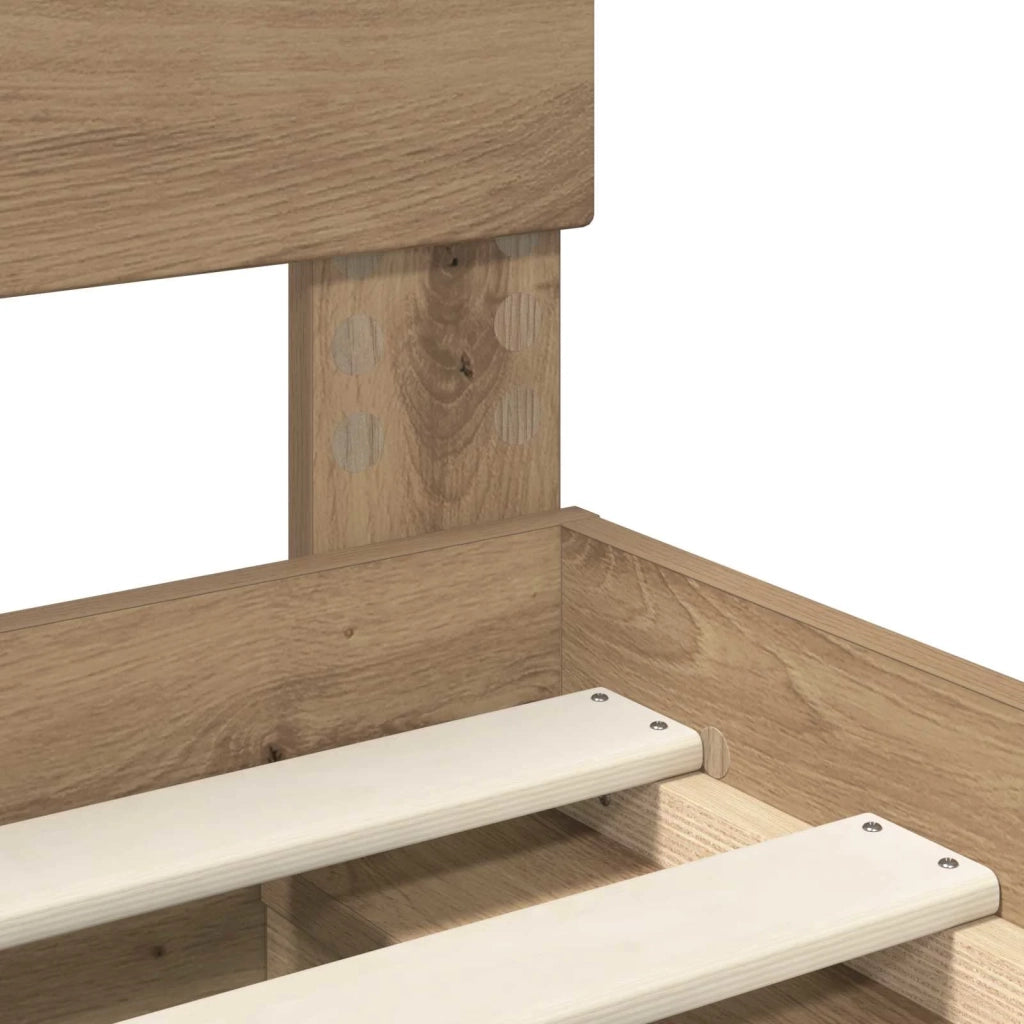 Struttura del letto-Giroletto Rovere Artigianale 100 x 200 cm 833164