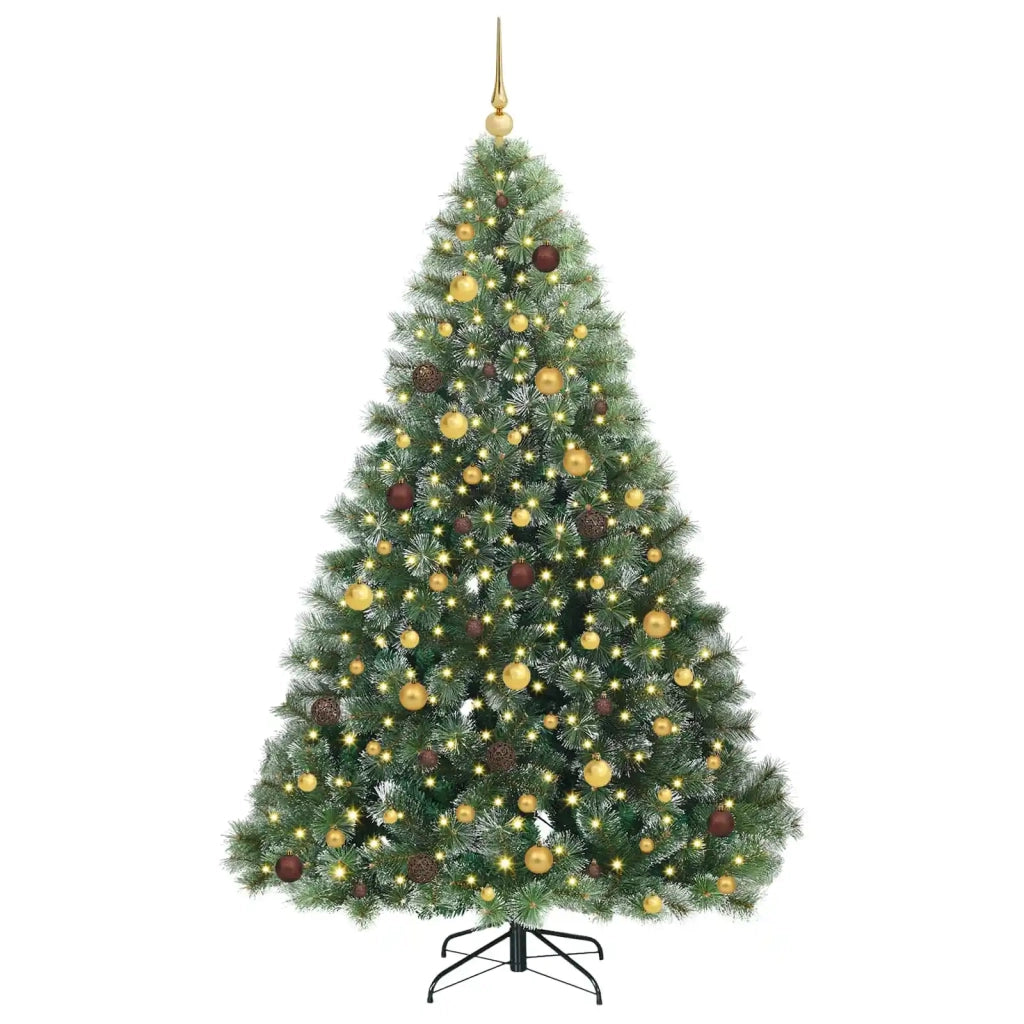 Albero di Natale artificiale con 300 LED Verde 210 cm PE e PVC 3397858