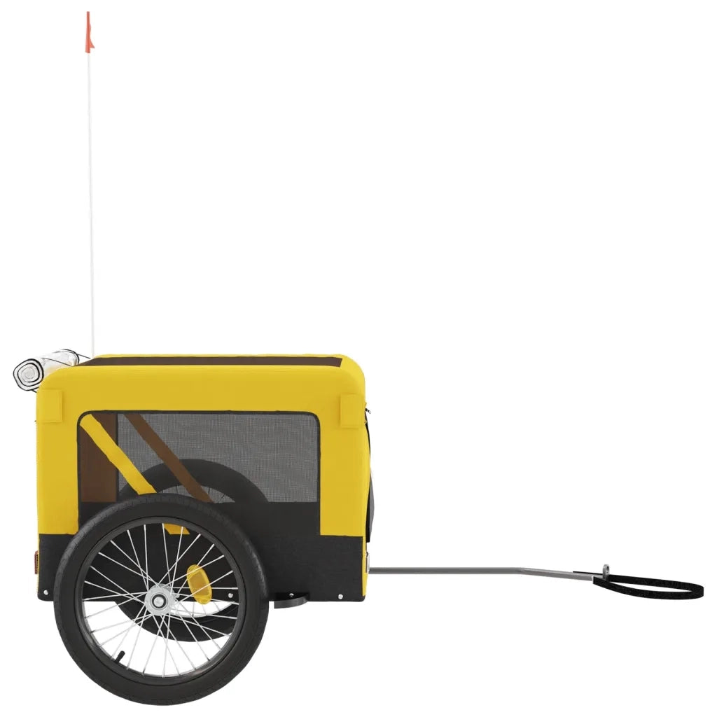 Rimorchio da Bici per Animali Giallo e Nero Oxford e Ferro CFW1555527