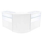 Set Banconi Bianco Selene LED C900 CM60 con Serratura e Vetrina Espositiva