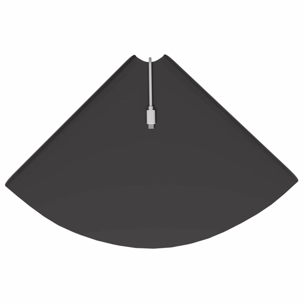 2 pz Mensola | Ripiano | Scaffale Galleggiante per Angolo Nero 30 x 30 x 2 cm