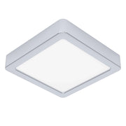 Plafoniera Moderna Fueva 5 In Acciaio Cromo Led Integrato 11W 3000K Ip44