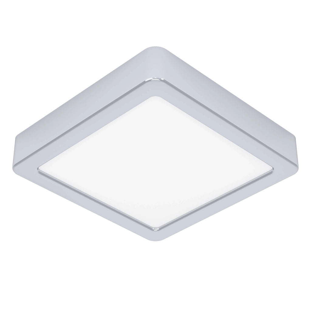 Plafoniera Moderna Fueva 5 In Acciaio Cromo Led Integrato 11W 3000K Ip44