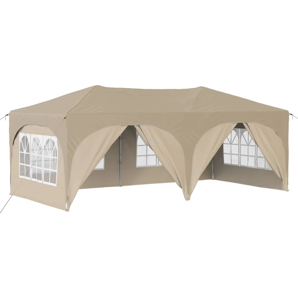 Tenda per feste a pop-up 575 x 288 x 245 cm Crema