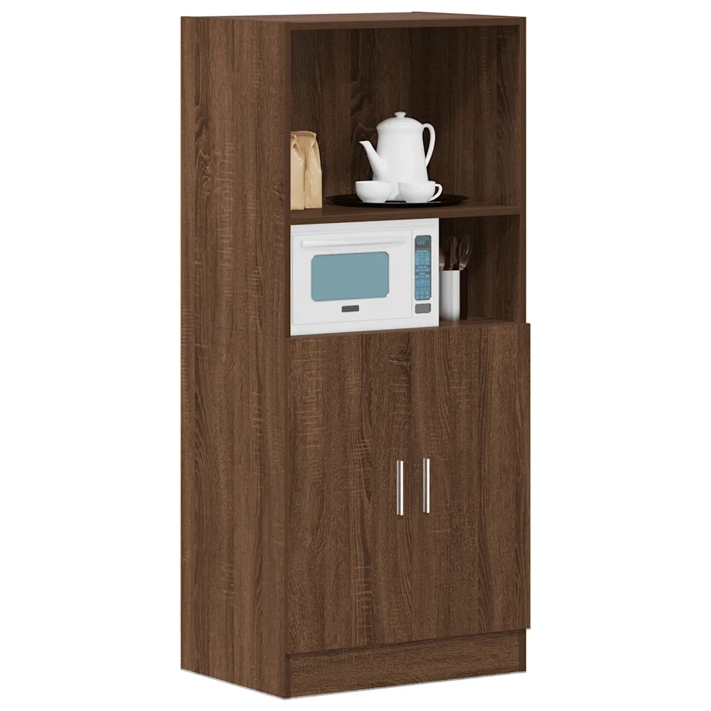 Armadietto Cucina Rovere Marrone 57x41,5x131,5 cm in Truciolato 860127
