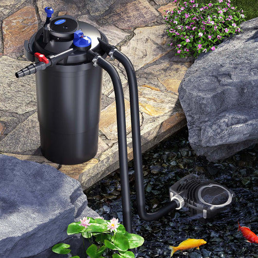 Set filtrante per laghetto CPF-15000 fino a 30000l UVC 18W Pompa NEO6000 Tubo