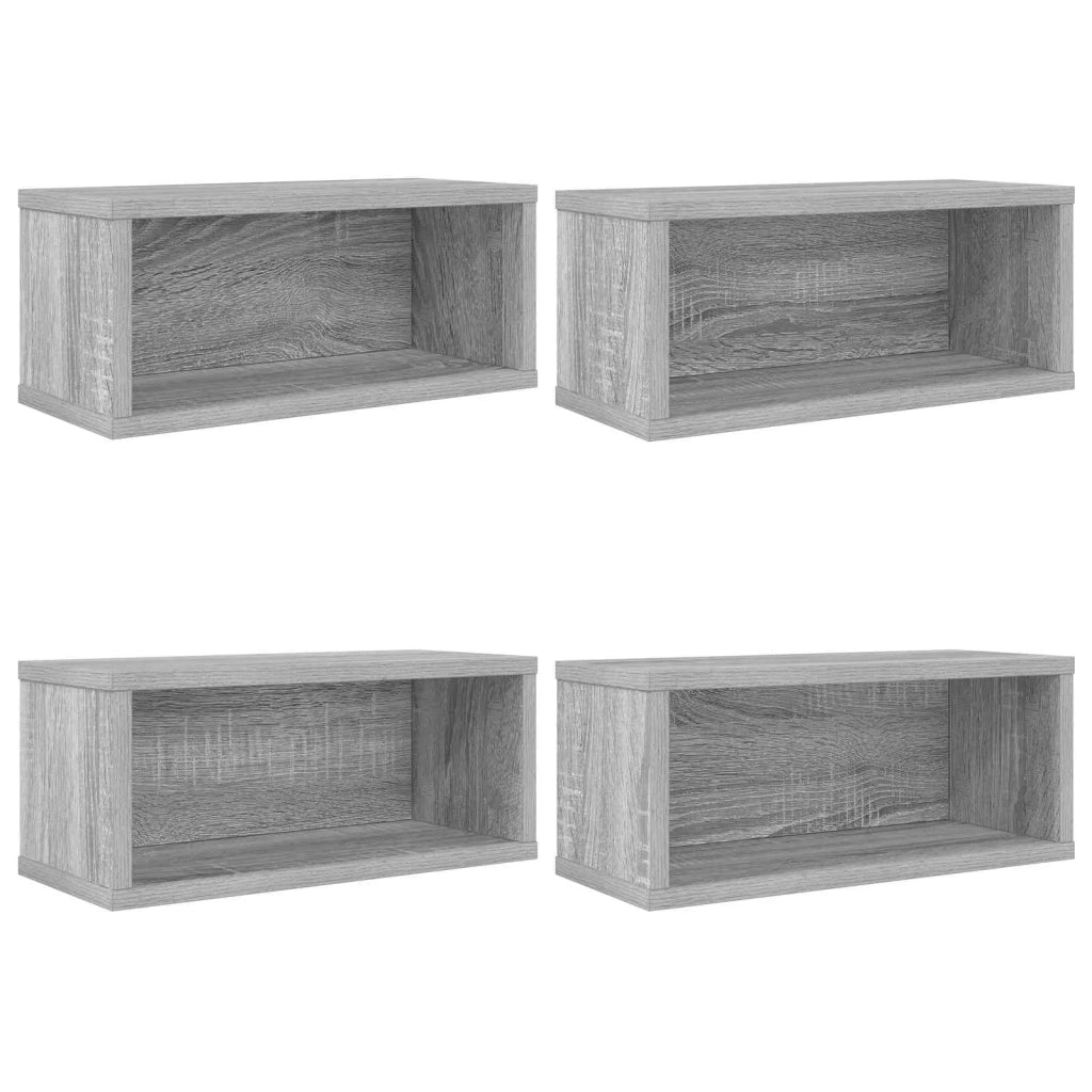 Rack per Stoccaggio CD 4 pz Sonoma grigio 40 x 17 x 17 cm 8012723