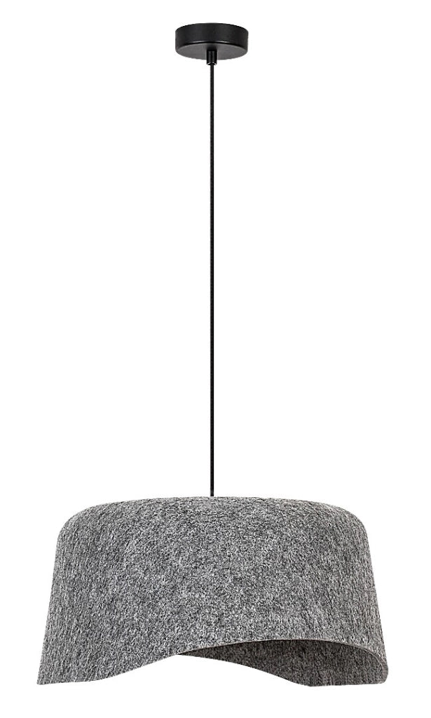 Lampada a sospensione Rabalux Farelia feltro grigio Ø40 E27 10W