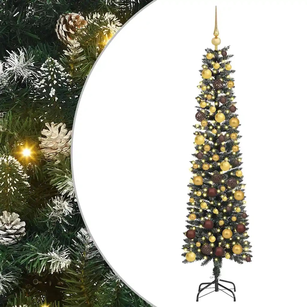 Albero di Natale artificiale con 300 LED Verde 180 cm 3395937