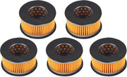 Filtro silenziante per compressore - 5 pezzi - Parti di ricambio - Materiale Aluminium/Katoen - Diametro 65 mm - Diametro interno 40 mm - Filtro elementare