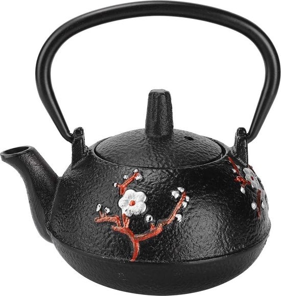 Tetsubin teapot in ghisa - piatto per forno - decorazione per il tè - 0,3L.