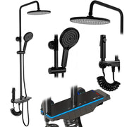 Set Doccia Rea Savio Led Black