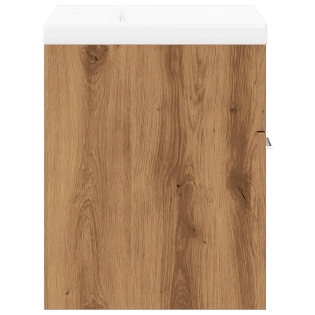 Set Mobili da Bagno | Armadio da bagno 2 pz Rovere Artigianale Legno Multistrato