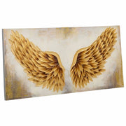 Quadro dipinto a mano con rilievo oro 50x100x3h