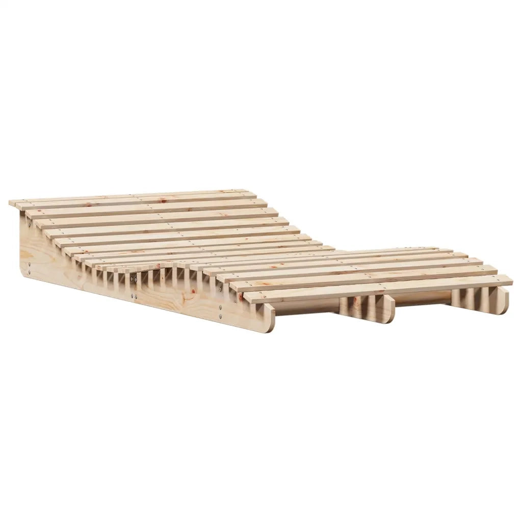Lettino Prendisole | Sdraio da giardino | Lettino da sole 205x110x31,5 cm in Legno Massello di Pino