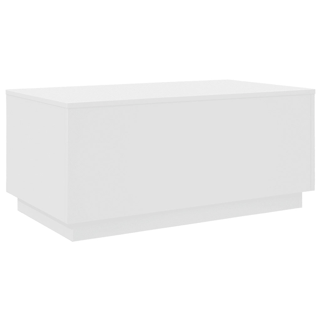 Tavolino da salotto | Tavolino da caff¨¨ | Tavolino da Soggiorno con Luci LED Bianco 90x50x40 cm