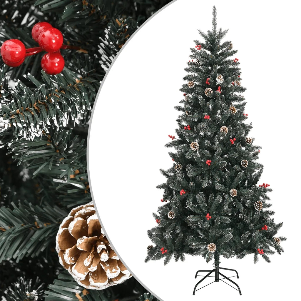 Albero di Natale Artificiale con Base Verde 210 cm PVC cod mxl 26671