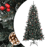 Albero di Natale Artificiale con Base Verde 210 cm PVC cod mxl 26671