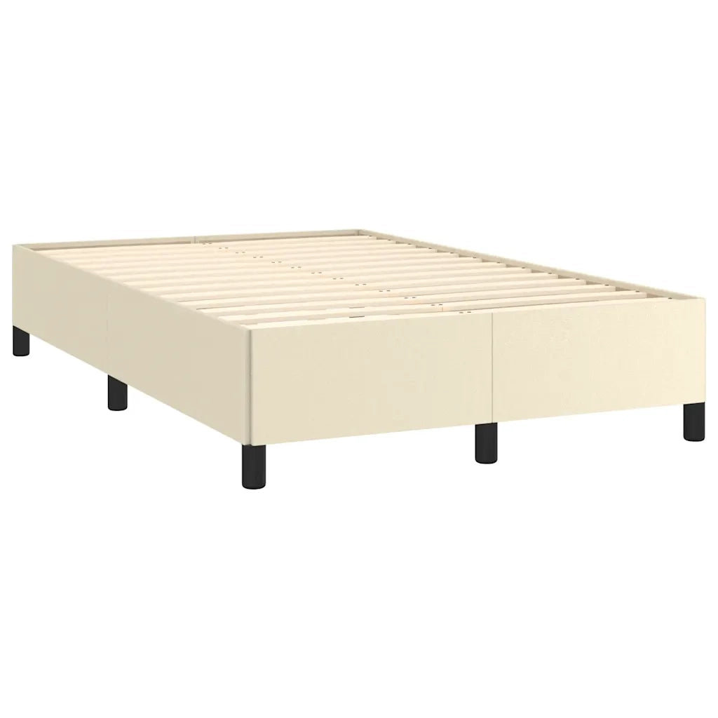 Letto matrimoniale | Letto per adulti | Giroletto senza Materasso Crema 120x190 cm Similpelle