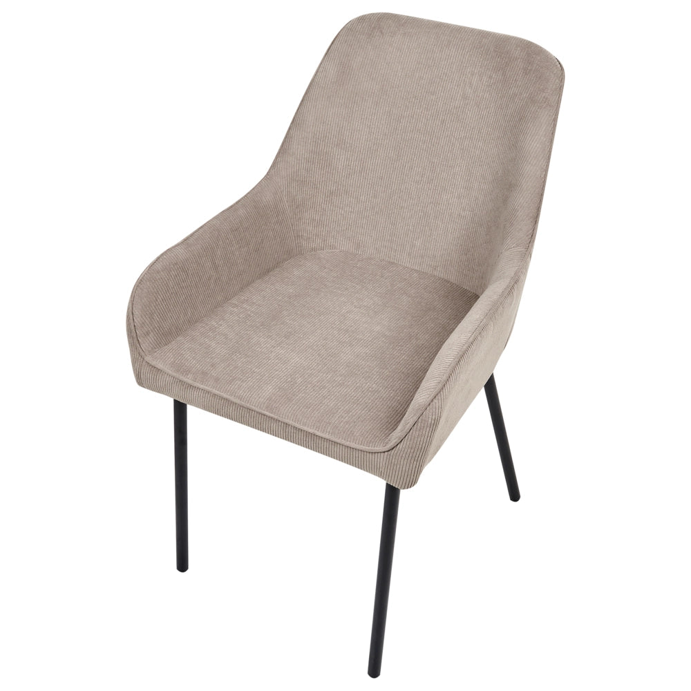 Set di 2 Sedie da Pranzo con Rivestimento in corda beige gambe dorate glamour retrò