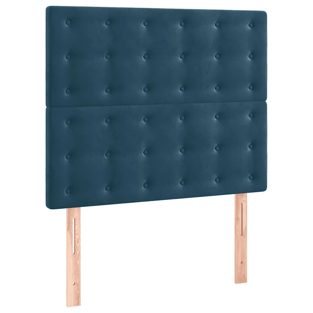 Giroletto senza Materasso-Struttura Letto Blu Scuro 80x200 cm in Velluto 770087